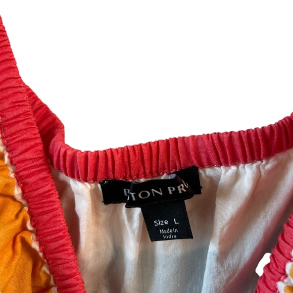 Boston Proper Striped Off-Shoulder Maxi Dress - Picture 9 of 9